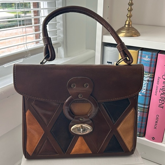 70s Diamond Handbag - Picture 1 of 8